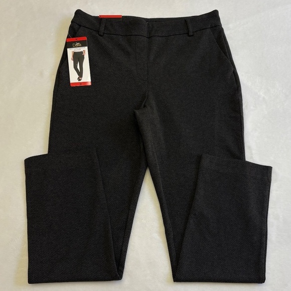 Dalia Women's Tummy Control Ponte Pull On Pants, Dark Gray, Medium NWT - Picture 7 of 16